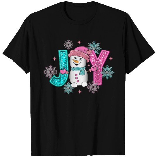 Christmas Merry Christmas For Gift Joy Snowman T Shirts