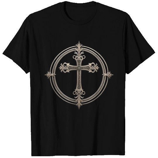 Classic Gothic Cross T Shirts