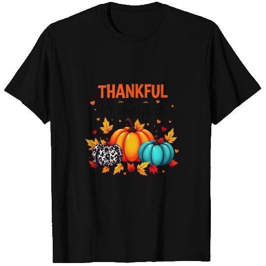 One Thankful Principal Thanksgiving Principal Fall T Shirts