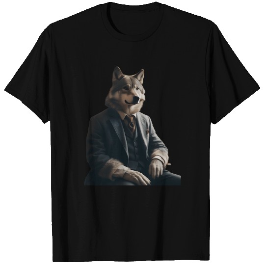 Business Wolf Ready for Success T Shirts