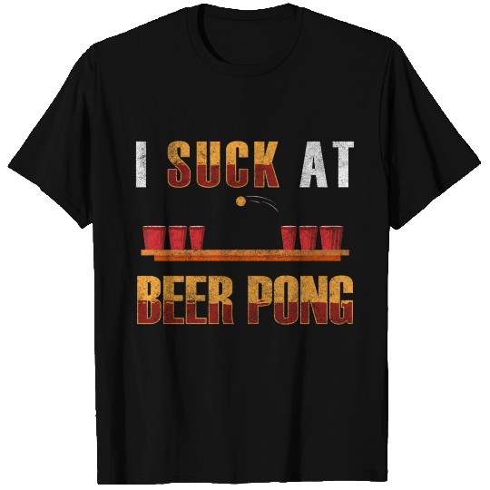 Beer Pong Drinking Winner Schnapps T Shirts