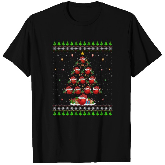 Bowling Christmas Tree T Shirts