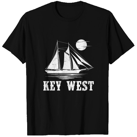 KEY-WEST FLORIDA Sailing Sunshine-State West Keys T Shirts