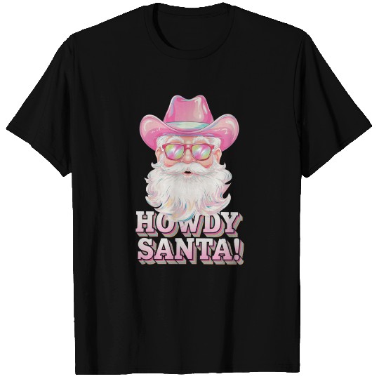 Santa Christmas, Merry Christmas, Pink Christmas T Shirts