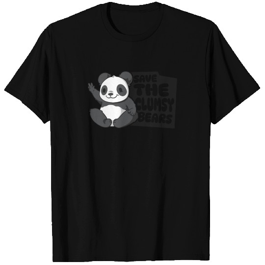 Save The Clumsy Bears Panda Bear Friend Lover T Shirts