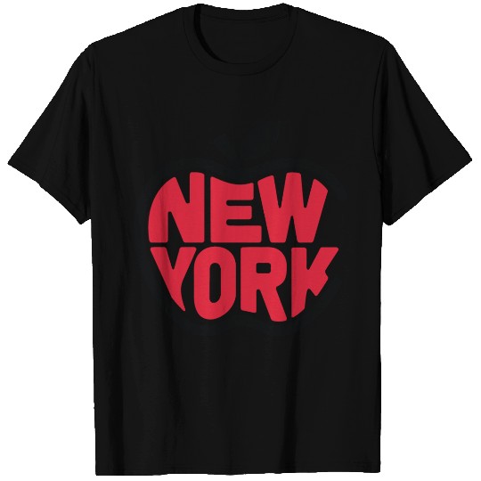 New York Big Apple Bold Design T Shirts