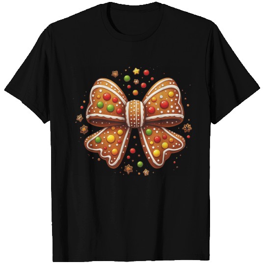 Gingerbread Coquette, Christmas Retro T Shirts