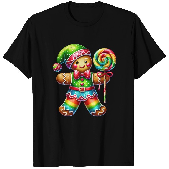 Gingerbread Christmas, Merry Christmas, Candy T Shirts