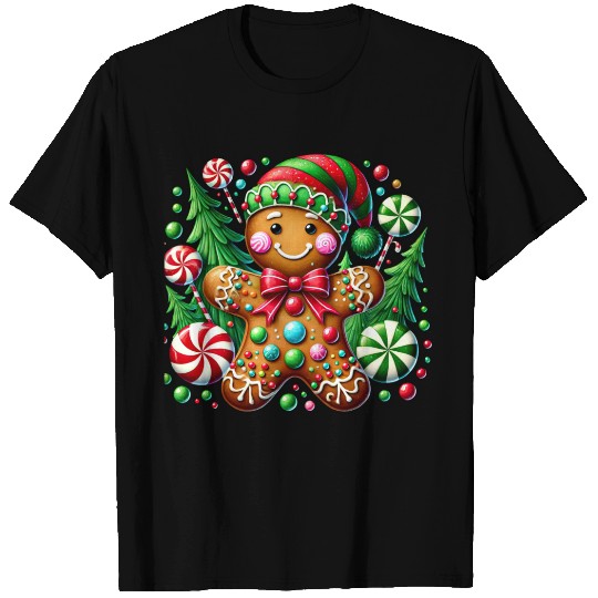 Gingerbread Christmas, Merry Christmas T Shirts