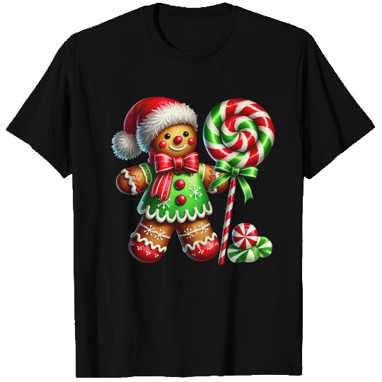 Gingerbread Christmas, Merry Christmas, Candy T Shirts