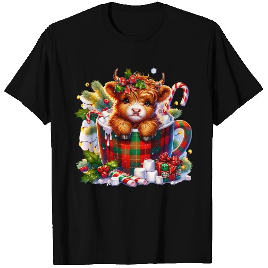 Christmas Cute Cow, Merry Christmas T Shirts