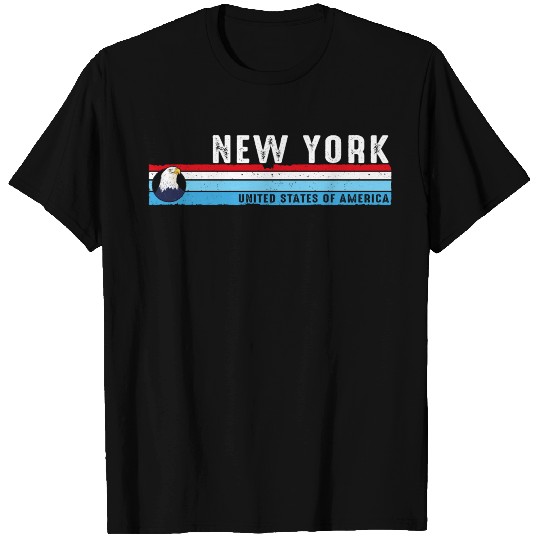 New York City Vintage Skyline Classic Retro Style T Shirts