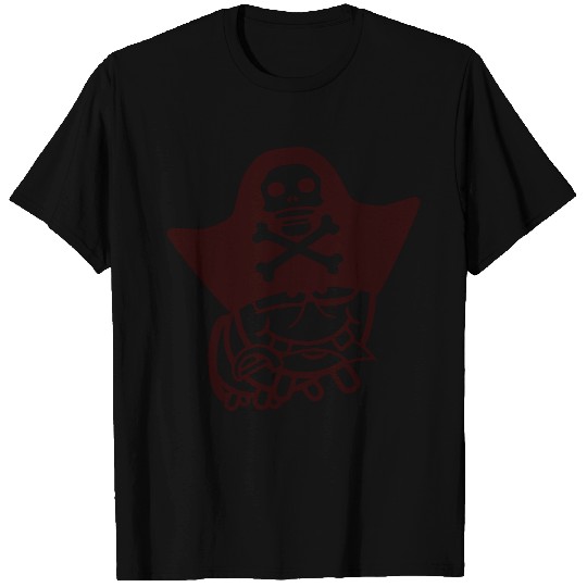 Caterpillar Hole Bad Pirate Captain Cap Funny Cool T Shirts
