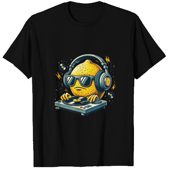 Funky Lemon DJ Groove Vibes in Style T Shirts