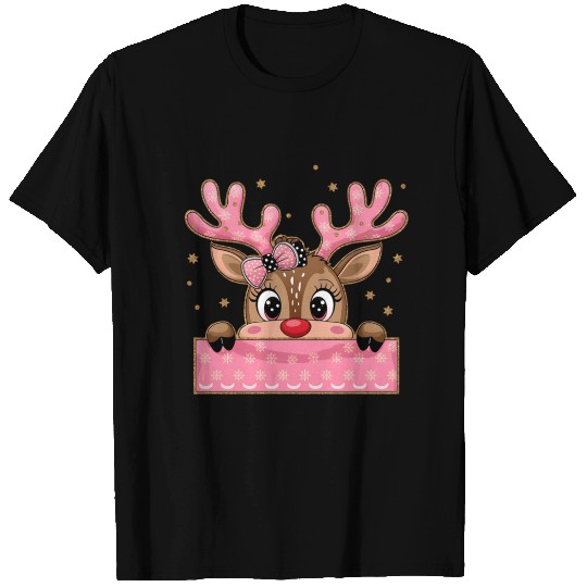 Glitter Coquette Pink Christmas T Shirts