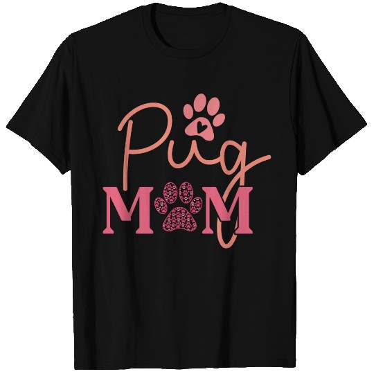 Pug Mom T Shirts Dog Lover Valentines Day For Dog Mom