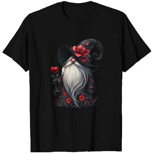 Black Gnomes Valentines Day T Shirts
