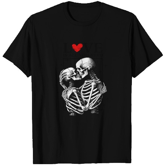 Love is all you need black T Shirts