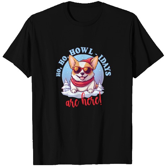 Pembroke Welsh Corgi In Winter, Sweet Illustration T Shirts
