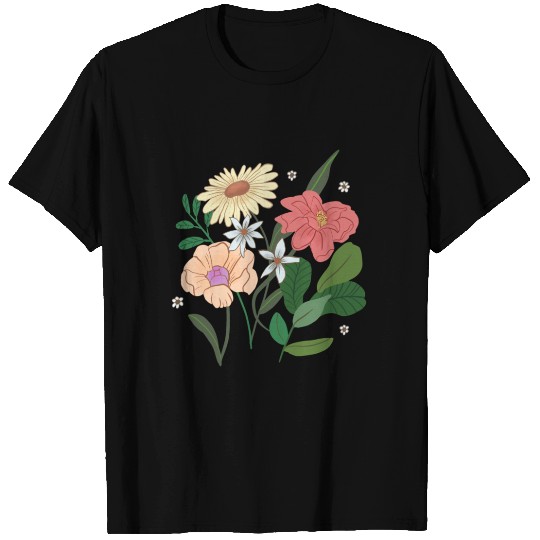 Fully Blossom Flowers T Shirts