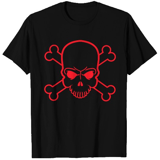 Evil Pirate Symbol Skull And Bones Skeleton Head T Shirts