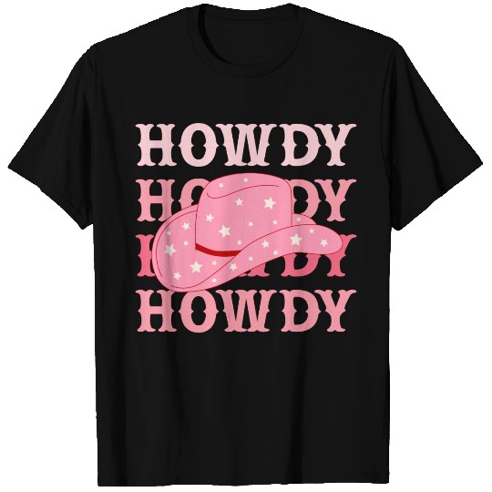 Howdy Cowboy Star Hat T Shirts