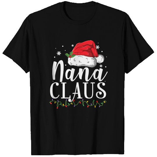 Funny Nana Claus Christmas Pajamas Santa Gift T Shirts