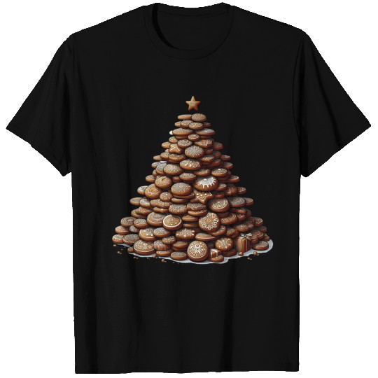 Gingerbread Christmas Tree - Festive Gifts T Shirts