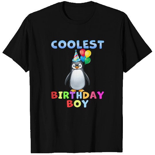 Cute Penguin Birthday Boy Birthday Party T Shirts