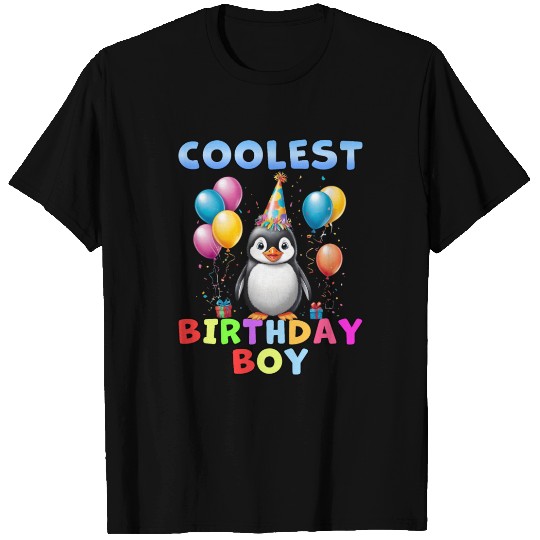 Cute Penguin Birthday Boy Birthday Party T Shirts
