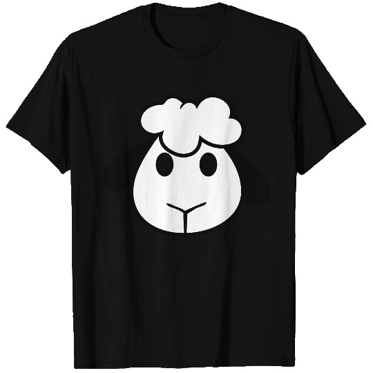 Sheep Face Head Cute Small Baby Lamb Sweet Comic T Shirts