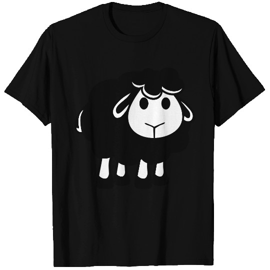 Black Sheep Small Cute Cute Lamb Cool Comic Sweet T Shirts