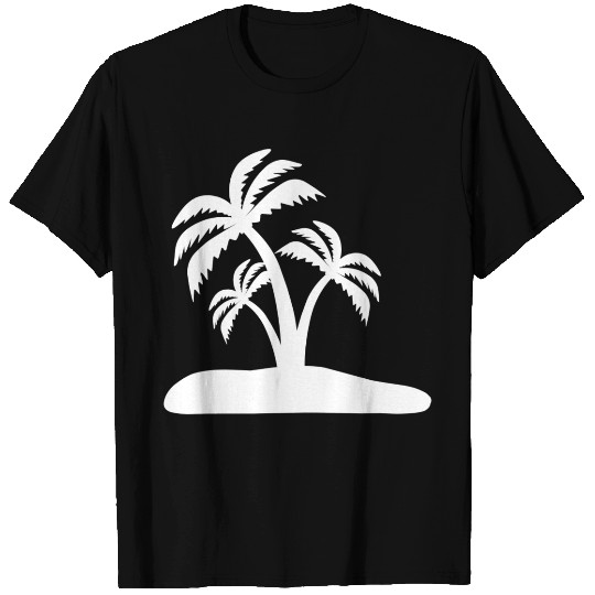 Tropical Palm Trees Silhouette Design T Shirts
