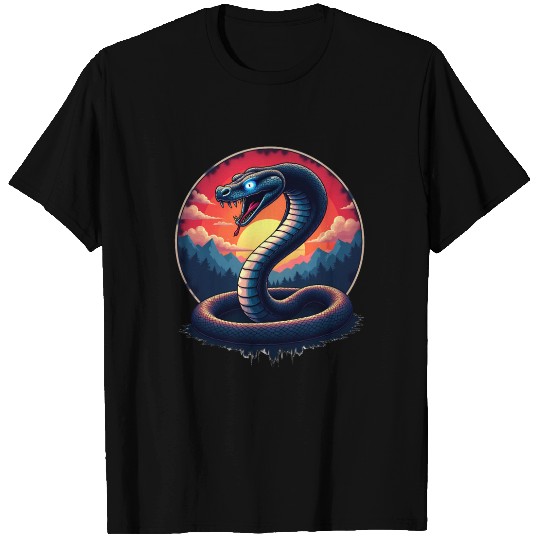 Mythical Snake with Sunset Year of the Snake 2025 T Shirts