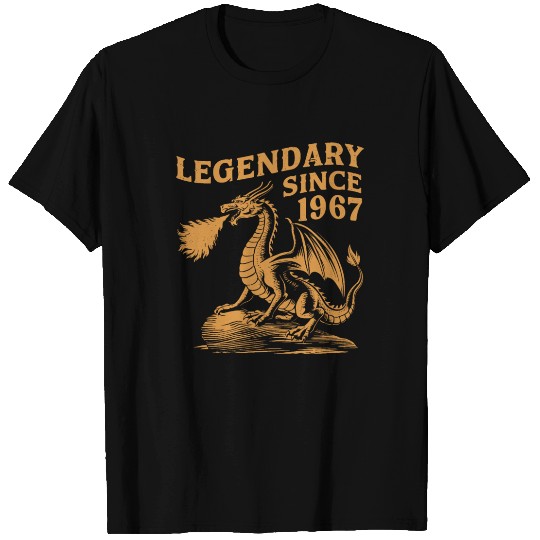 Legendary Since 1967 Birthday Dragon Fantasy T Shirts