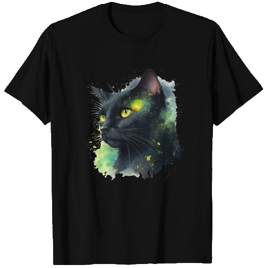 Galaxy Charming Cat" T Shirts