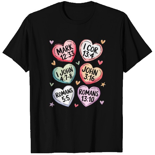 Bible Verse Heart T Shirts | Valentine's Day Gift