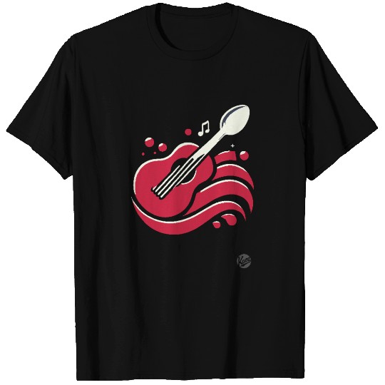 Spoon Guitar – Food & Music Fusion T Shirts