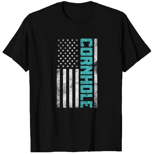 Cornhole Usa Flag T Shirts