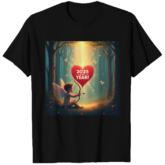 Cupid with heart and arrow 2025 is my year T Shirts