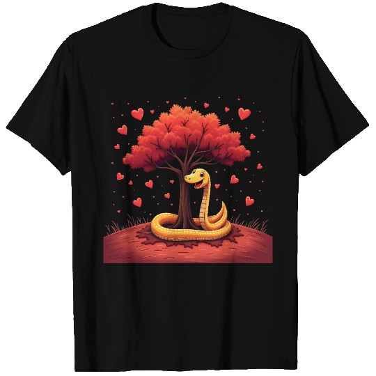 I love my snake heart tree T Shirts