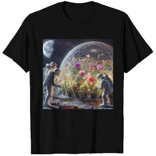 Moon Flower Garden T Shirts