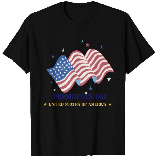 Flag of the United States.Presidents Day T Shirts