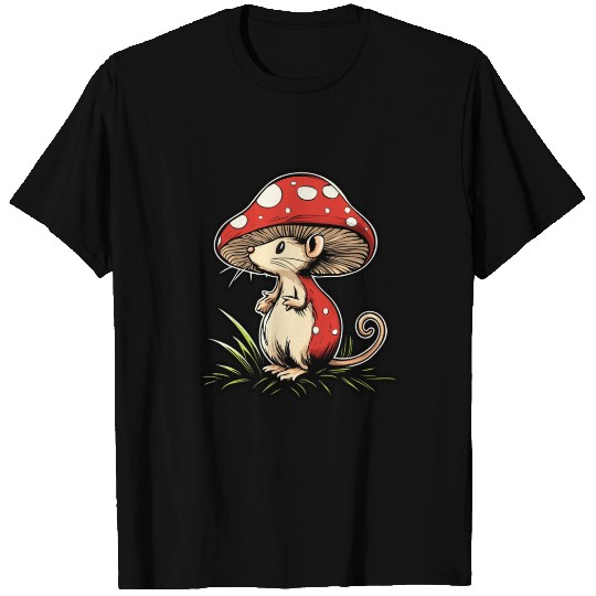 Mushroom Mouse Funny Animal And Mushroom T Shirts