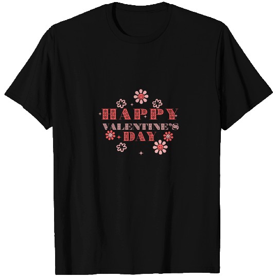 Red and Black Floral Valentine s Day T Shirts