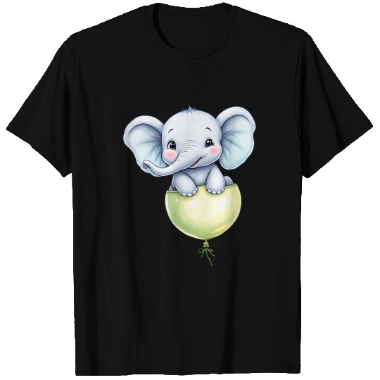 Baby Elephant in Balloon T Shirts