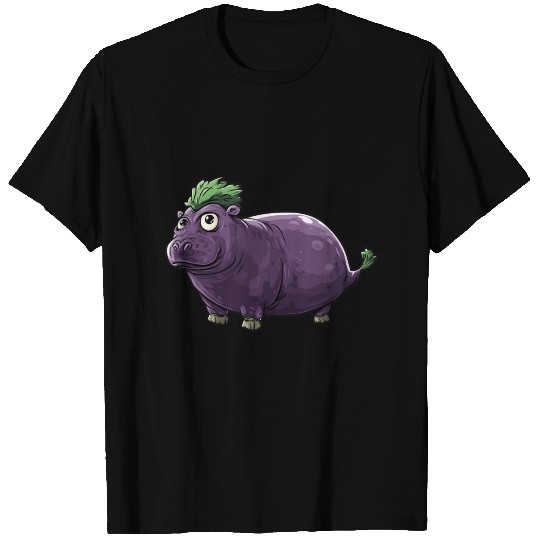 Hip Eggplant T Shirts