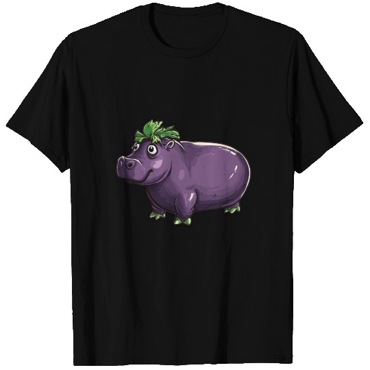Hip Eggplant T Shirts