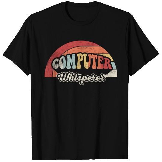 Computer Whisperer Geek Nerd Funny Retro Vintage T Shirts