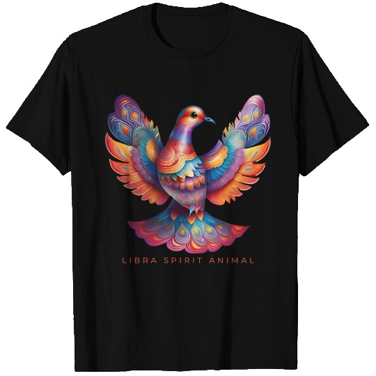 Libra Spirit Animal Dove Alebrije Female T Shirts